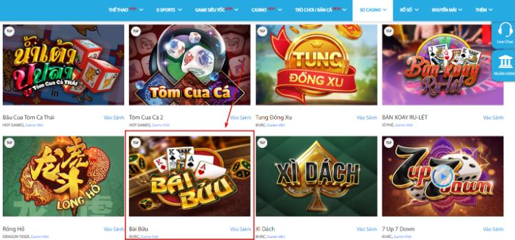 cách vào Bài Bửu Fun88