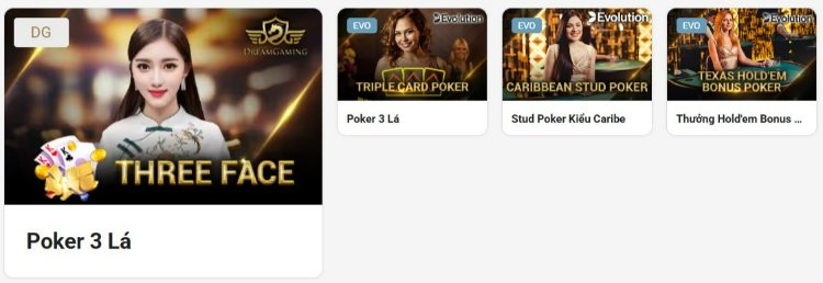 các bản poker tại fun88