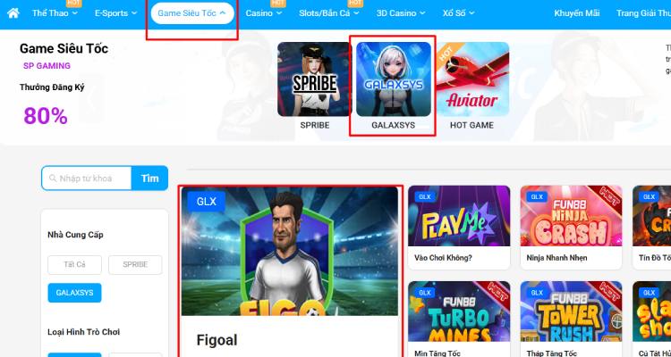vào chơi game Figoal