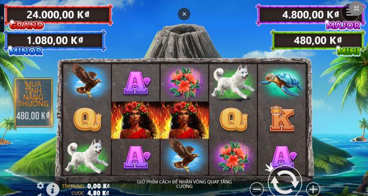giao diện slot game Volcano Goddness