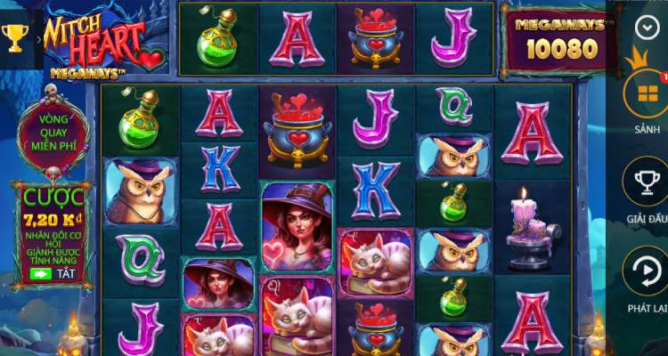 giao diện Witch Heart Megaways